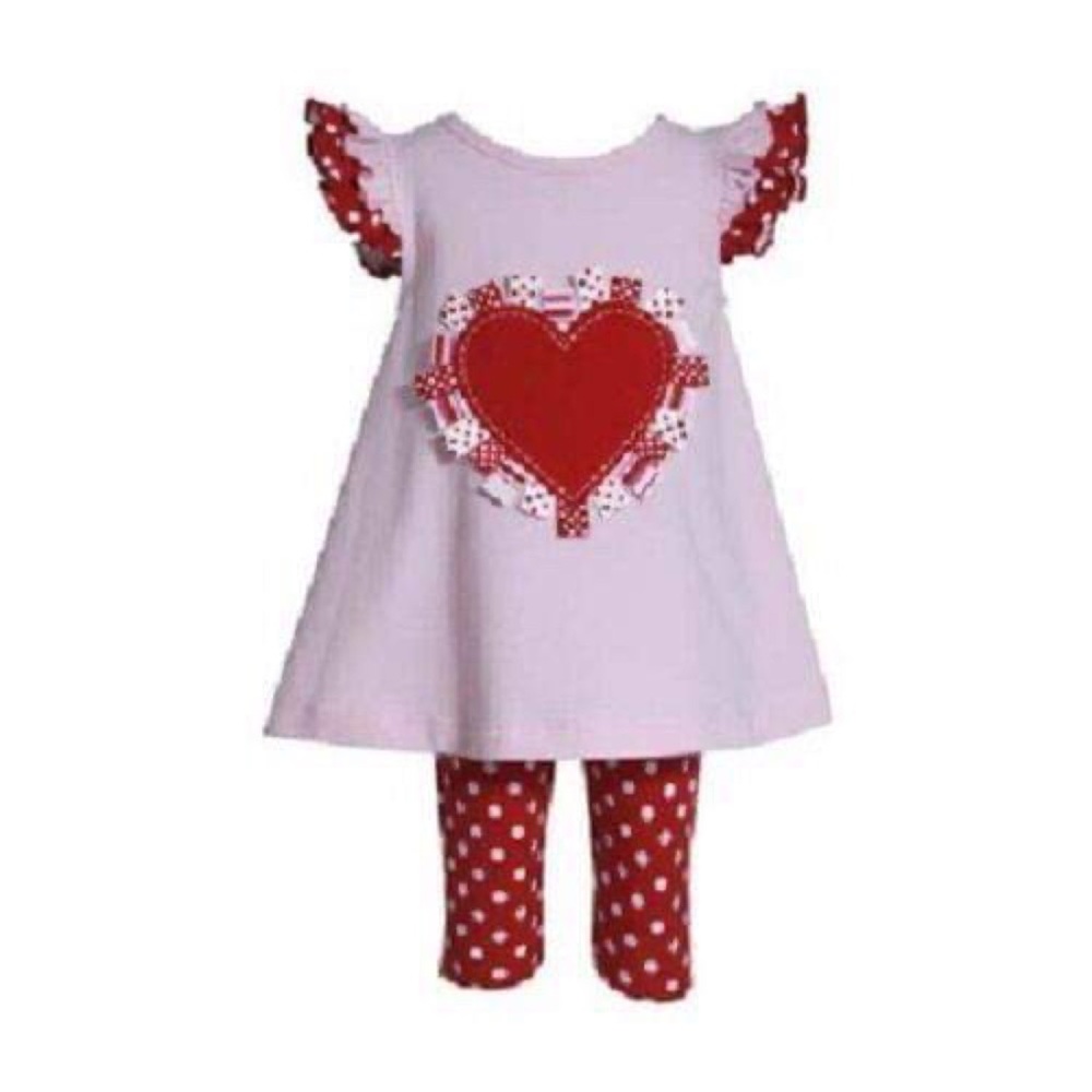 Baby Girls Valentine Dress Outfit Set 12M New